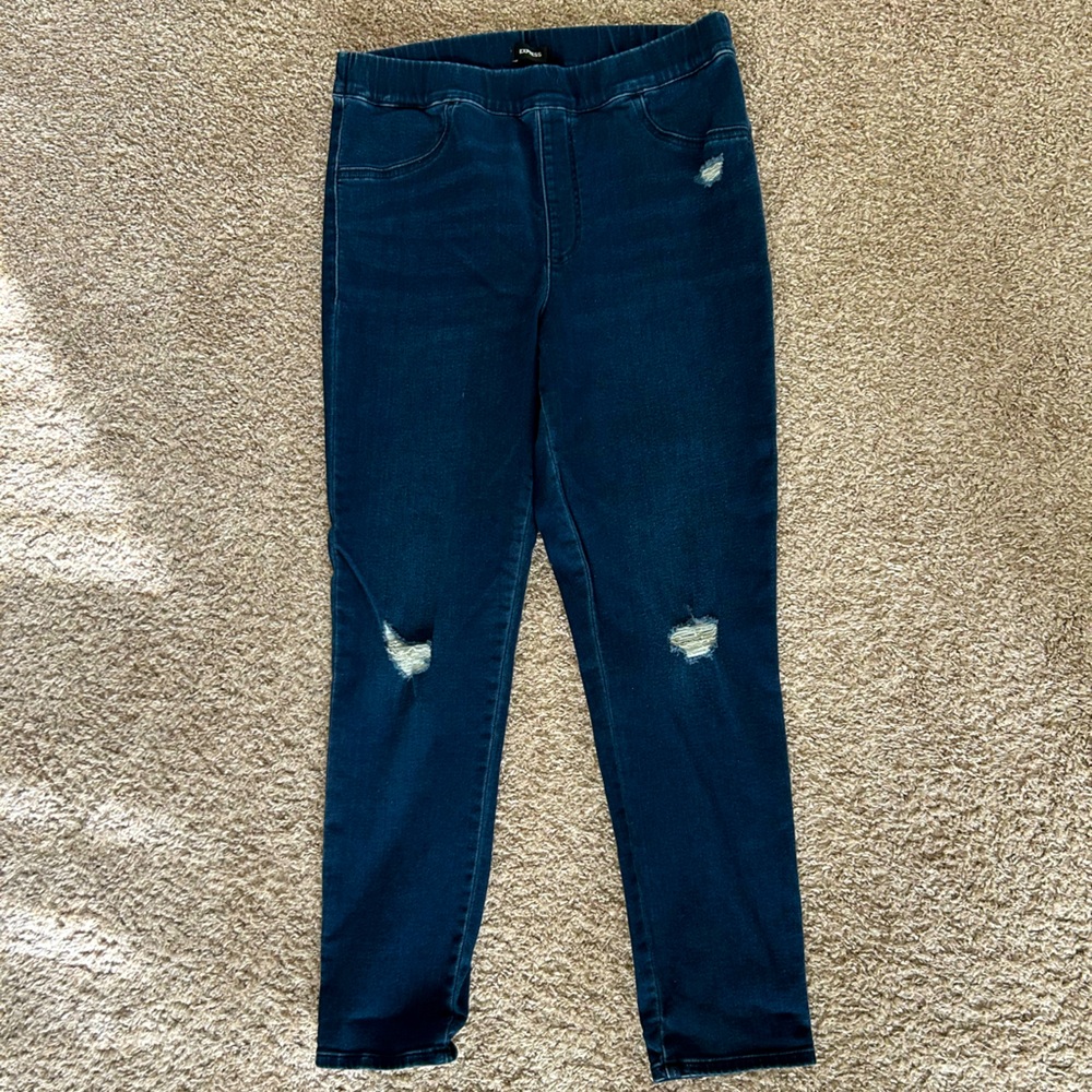 Express - Skinny High Rise Jegging - size L